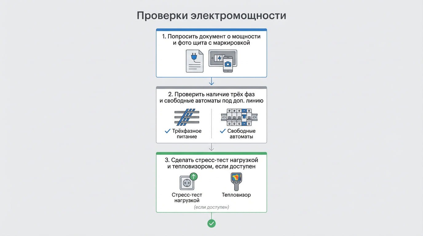 проверка мощности